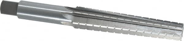 Interstate - 0.5696" Small End, 0.7444" Large End, 5/8" Straight Shank, 3-1/2" Flute, 2MT Morse Taper Reamer - Apex Tool & Supply