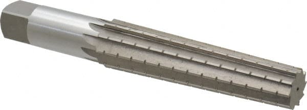 Interstate - 1.0167" Small End, 1.2893" Large End, 1-1/4" Straight Shank, 5-1/4" Flute, 4MT Morse Taper Reamer - Apex Tool & Supply
