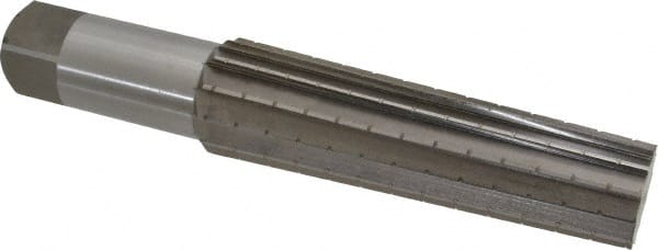 Interstate - 1.4717" Small End, 1.8005" Large End, 1-1/2" Straight Shank, 6-1/4" Flute, 5MT Morse Taper Reamer - Apex Tool & Supply