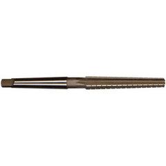 Interstate - 0.3674" Small End, 0.517" Large End, 7/16" Tapered Shank, 3" Flute, 1MT Morse Taper Reamer - Apex Tool & Supply