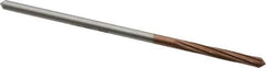 Alvord Polk - 5/32" High Speed Steel 6 Flute Chucking Reamer - Spiral Flute, 0.151" Straight Shank, 1" Flute Length, 4" OAL - Apex Tool & Supply