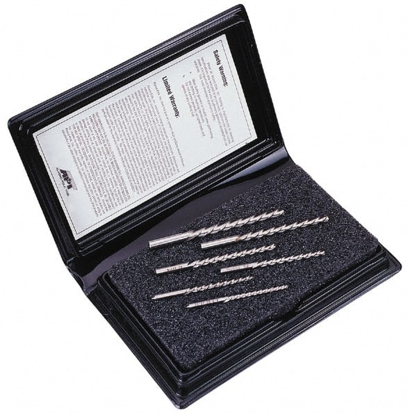 Made in USA - #5 to #0 Pin, Straight Shank, Taper Pin Reamer Set - Apex Tool & Supply