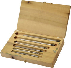 Made in USA - #5 to #0 Pin, Straight Shank, Taper Pin Reamer Set - Apex Tool & Supply