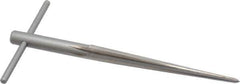 Alvord Polk - 3/8" Diam, 1/8" Small End Diam, 11/32" Diam T-Handle Shank, 3-5/8" Flute, Repairman's Reamer - Straight Flute, 5-9/16" OAL, Right Hand Cut, High Speed Steel - Apex Tool & Supply