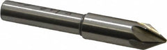 Interstate - 5/16" Head Diam, 1/4" Shank Diam, 6 Flute 60° High Speed Steel Countersink - Apex Tool & Supply