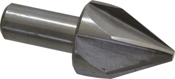 Interstate - 1-1/2" Head Diam, 3/4" Shank Diam, 6 Flute 60° High Speed Steel Countersink - Apex Tool & Supply
