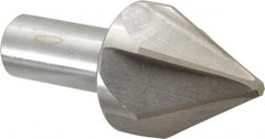 Interstate - 2" Head Diam, 1" Shank Diam, 6 Flute 60° High Speed Steel Countersink - Apex Tool & Supply
