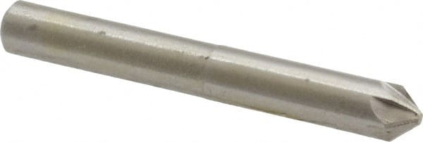 Interstate - 1/4" Head Diam, 1/4" Shank Diam, 6 Flute 82° High Speed Steel Countersink - Apex Tool & Supply