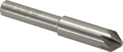 Interstate - 5/16" Head Diam, 1/4" Shank Diam, 6 Flute 82° High Speed Steel Countersink - Apex Tool & Supply