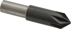 Interstate - 5/8" Head Diam, 1/2" Shank Diam, 6 Flute 82° High Speed Steel Countersink - Apex Tool & Supply