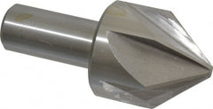 Interstate - 2" Head Diam, 1" Shank Diam, 6 Flute 82° High Speed Steel Countersink - Apex Tool & Supply