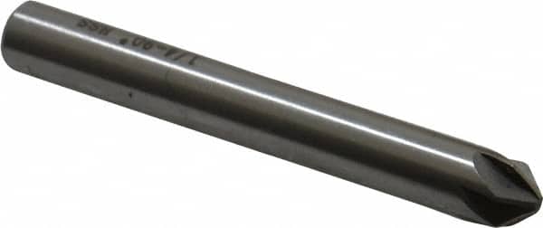 Interstate - 1/4" Head Diam, 1/4" Shank Diam, 6 Flute 90° High Speed Steel Countersink - Apex Tool & Supply