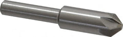 Interstate - 3/8" Head Diam, 1/4" Shank Diam, 6 Flute 90° High Speed Steel Countersink - Apex Tool & Supply
