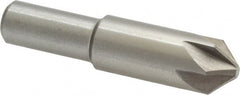 Interstate - 5/8" Head Diam, 1/2" Shank Diam, 6 Flute 90° High Speed Steel Countersink - Apex Tool & Supply