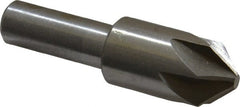 Interstate - 3/4" Head Diam, 1/2" Shank Diam, 6 Flute 90° High Speed Steel Countersink - Apex Tool & Supply