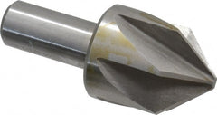 Interstate - 1-1/2" Head Diam, 3/4" Shank Diam, 6 Flute 90° High Speed Steel Countersink - Apex Tool & Supply
