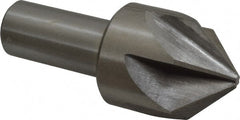 Interstate - 1-3/4" Head Diam, 1" Shank Diam, 6 Flute 90° High Speed Steel Countersink - Apex Tool & Supply