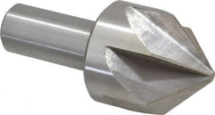 Interstate - 2" Head Diam, 1" Shank Diam, 6 Flute 90° High Speed Steel Countersink - Apex Tool & Supply