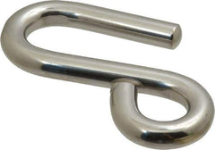 Ronstan - 19/32" Opening, 316 Stainless Steel Electropolished S-Hook - 1,760 Lb Capacity, 5/8" ID, 3/8" Wire, 3-7/16" OAL - Apex Tool & Supply