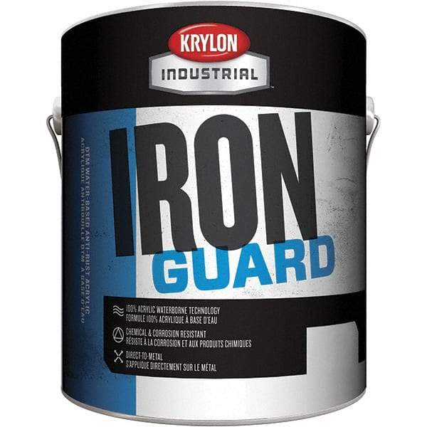 Krylon - 1 Gal Dark Machinery Gray High Gloss Finish Acrylic Enamel Paint - Interior/Exterior - Apex Tool & Supply