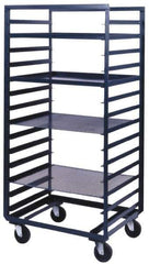 Durham - 800 Lb Capacity, 33" Wide x 24" Long x 66" High Pan & Tray Cart - 14 Slot, Steel, Hard Rubber Casters - Apex Tool & Supply