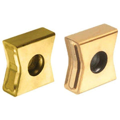 Iscar - LNKX1506 Grade IC810 Carbide Milling Insert - AlTiN/TiN Finish, 0.5465" Thick, 0.8mm Corner Radius - Apex Tool & Supply