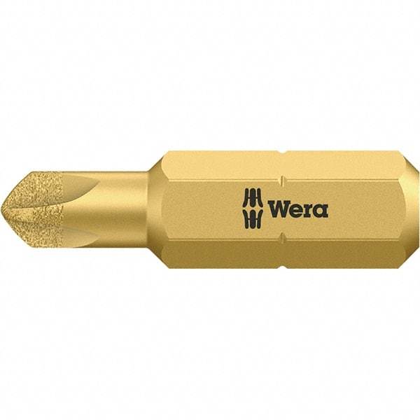 Wera - 1/4" Drive, #4 Torq-Set Screwdriver Bit - 1" OAL - Apex Tool & Supply