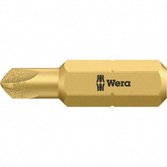 Wera - 1/4" Drive, #4 Torq-Set Screwdriver Bit - 1" OAL - Apex Tool & Supply