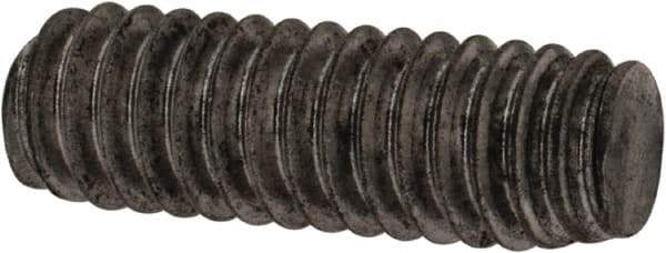 Value Collection - #8-32 1/2" OAL Fully Threaded Stud - Carbon Steel, Plain Finish - Apex Tool & Supply