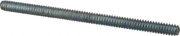 Value Collection - #10-24 3" OAL Fully Threaded Stud - Carbon Steel, Zinc-Plated Finish - Apex Tool & Supply