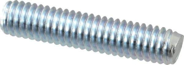 Value Collection - 5/16-18 1-1/2" OAL Fully Threaded Stud - Carbon Steel, Zinc-Plated Finish - Apex Tool & Supply