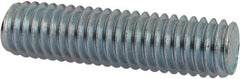 Value Collection - 3/8-16 1-1/2" OAL Fully Threaded Stud - Carbon Steel, Zinc-Plated Finish - Apex Tool & Supply