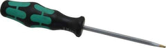 Wera - Slip Stop Slotted Screwdriver - Hexagon Shank, Ergonomic Handle - Apex Tool & Supply
