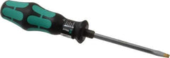 Wera - Slip Stop Slotted Screwdriver - Hexagon Shank, Ergonomic Handle - Apex Tool & Supply