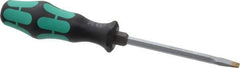 Wera - Slip Stop Slotted Screwdriver - Hexagon Shank, Ergonomic Handle - Apex Tool & Supply