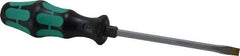 Wera - Slip Stop Slotted Screwdriver - Hexagon Shank, Ergonomic Handle - Apex Tool & Supply
