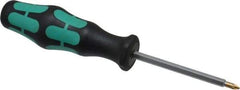 Wera - 2-3/8" Blade Length Posidrive Screwdriver - 5-5/8" OAL - Apex Tool & Supply