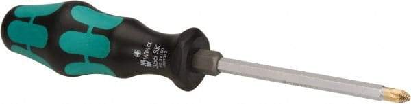 Wera - 4" Blade Length Posidrive Screwdriver - 8" OAL - Apex Tool & Supply