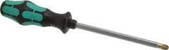 Wera - 6" Blade Length Posidrive Screwdriver - 10-1/2" OAL - Apex Tool & Supply