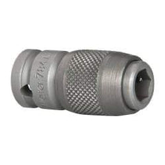 Wera - 1/4" Drive, 1/4" Insert, Hex Drive Bit Adapter - Quick Release, 1-3/16" OAL - Apex Tool & Supply