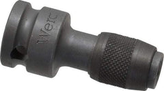 Wera - 3/8" Drive, 1/4" Insert, Hex Drive Bit Adapter - Quick Release, 1-11/16" OAL - Apex Tool & Supply