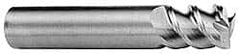 Accupro - 15/32", 1" LOC, 1/2" Shank Diam, 3" OAL, 3 Flute, Solid Carbide Square End Mill - Apex Tool & Supply