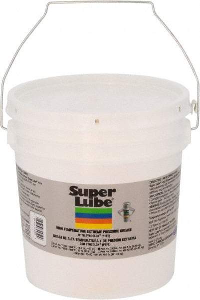 Synco Chemical - 5 Lb Pail Synthetic Extreme Pressure Grease - Translucent White, Extreme Pressure, Food Grade & High Temperature, 475°F Max Temp, NLGIG 2, - Apex Tool & Supply