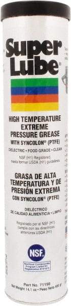 Synco Chemical - 400 g Cartridge Synthetic Extreme Pressure Grease - Translucent White, Extreme Pressure, Food Grade & High Temperature, 475°F Max Temp, NLGIG 2, - Apex Tool & Supply