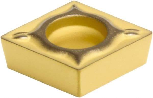 Sumitomo - CCMT32.50.5 ESU Grade AC830P Carbide Turning Insert - Al2O3 Finish, 80° Diamond, 3/8" Inscr Circle, 5/32" Thick, 0.0078" Corner Radius - Apex Tool & Supply