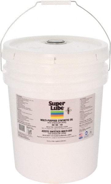 Synco Chemical - 5 Gal Pail Synthetic Multi-Purpose Oil - -42.78 to 232.22°F, SAE 85W, ISO 150, 681.5 SUS at 40°C, Food Grade - Apex Tool & Supply
