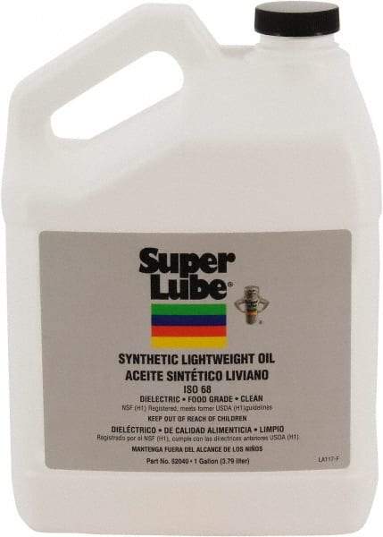 Synco Chemical - 1 Gal Bottle Synthetic Multi-Purpose Oil - -40500°F, SAE 80W, ISO 68, 350 SUS at 40°C, Food Grade - Apex Tool & Supply