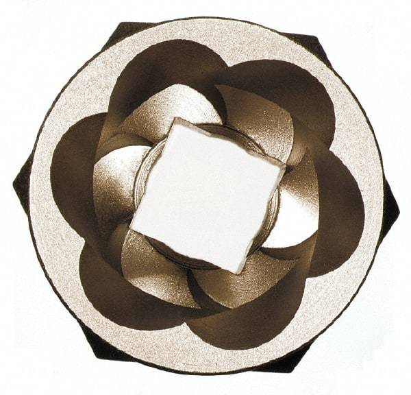 Irwin Hanson - 1/2" Drive Reverse Spiral Flute Hex Bolt Remover - 1" Hex, 2" OAL - Apex Tool & Supply