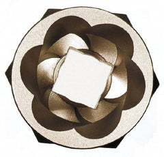 Irwin Hanson - 3/8" Drive Reverse Spiral Flute Hex Bolt Remover - 17mm Hex, 2" OAL - Apex Tool & Supply