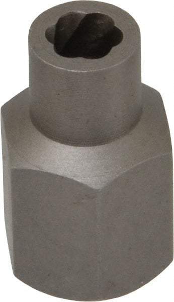 Irwin Hanson - 3/8" Drive Reverse Spiral Flute Hex Bolt Remover - 1/4" Hex, 2" OAL - Apex Tool & Supply